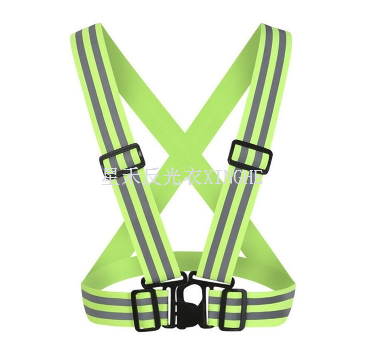 নাইট রানিং রাইডিংয়ের জন্য সামঞ্জস্যপূর্ণ প্রতিফলিত ইলাস্টিক স্ট্র্যাপ বেল্ট
