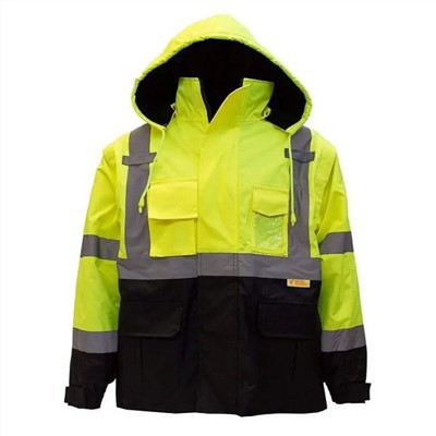 কালো নীচে নিরাপত্তা জ্যাকেট