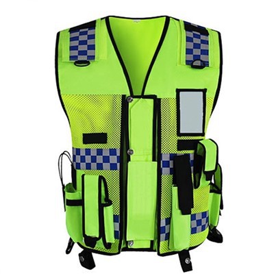 বর্ধিত দৃশ্যমানতা প্রতিফলিত পুলিশ নিরাপত্তা Vest